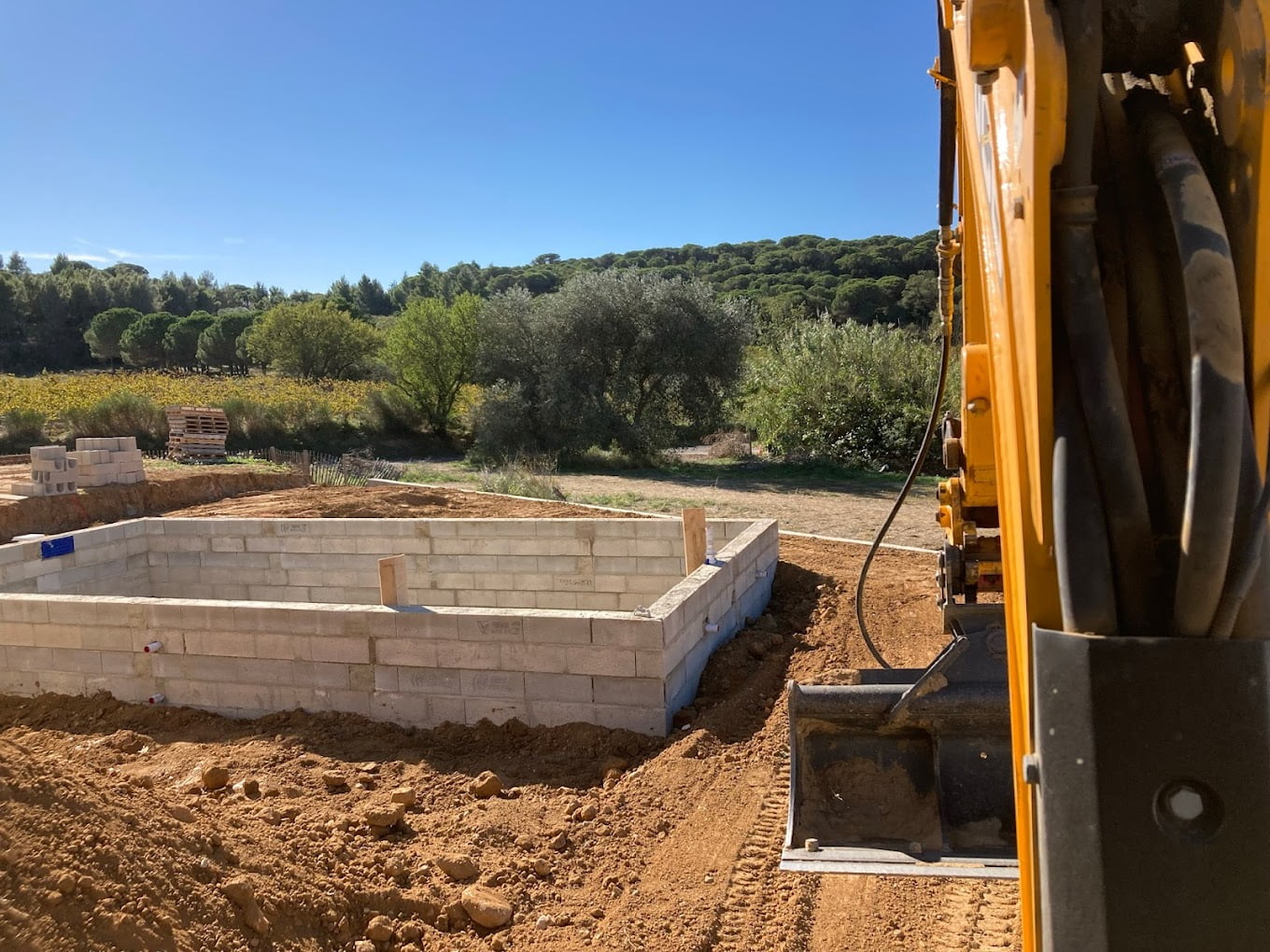 Construction d'une piscine béton à Canet en Roussillon