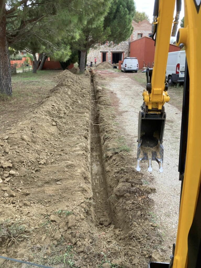 Travaux VRD au Mas Faivre à Claira (66)