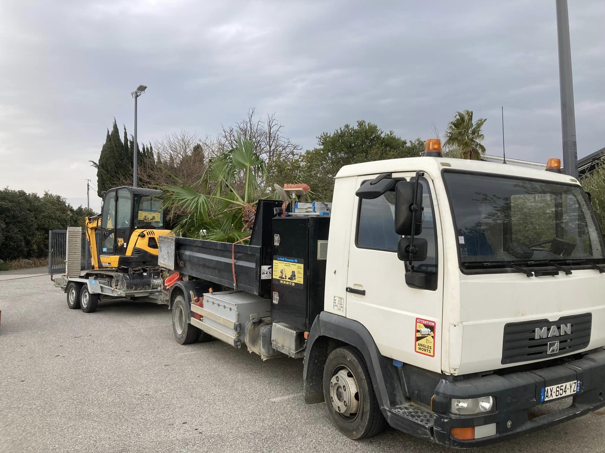 Lotissement à Perpignan, évacuation de 250t de terre